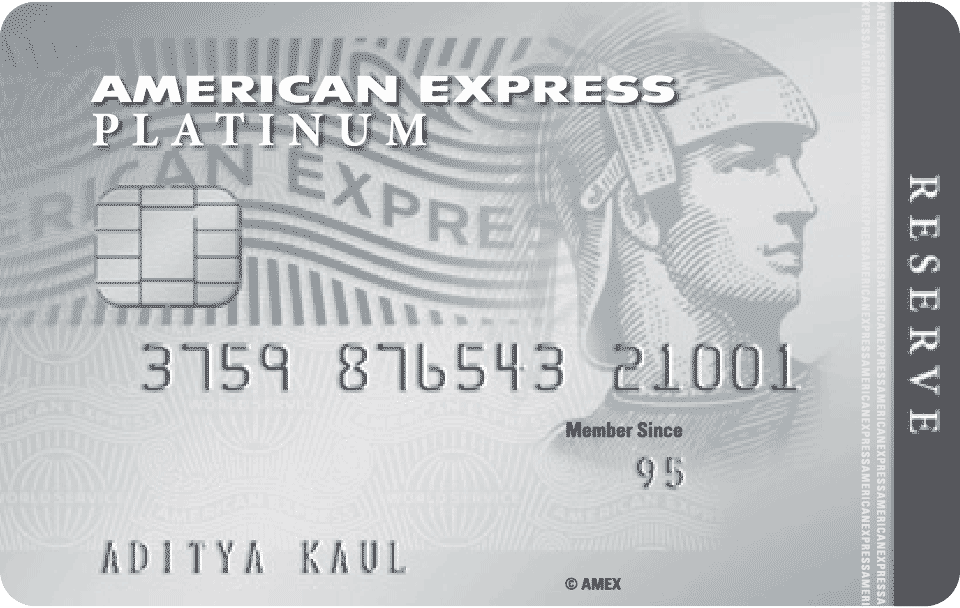 Amex Platinum Reserve card artwork