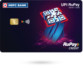 HDFC Bank UPI RuPay Credit Card card artwork